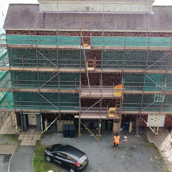 Scaffolding project - A&A Services Pembrokeshire