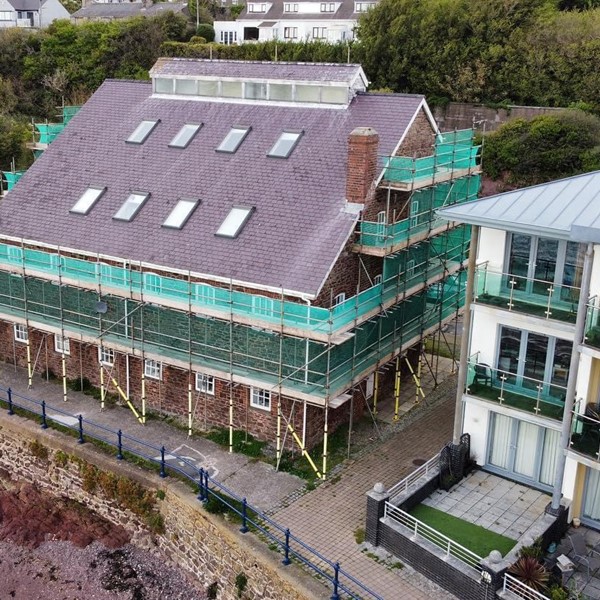 Scaffolding project - A&A Services Pembrokeshire