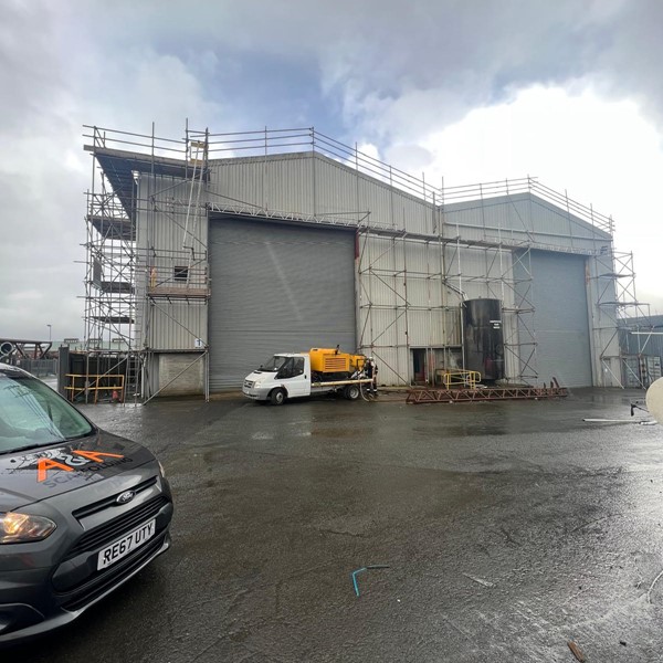 Scaffolding project - A&A Services Pembrokeshire