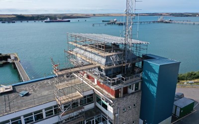 Scaffolding in Milford Haven