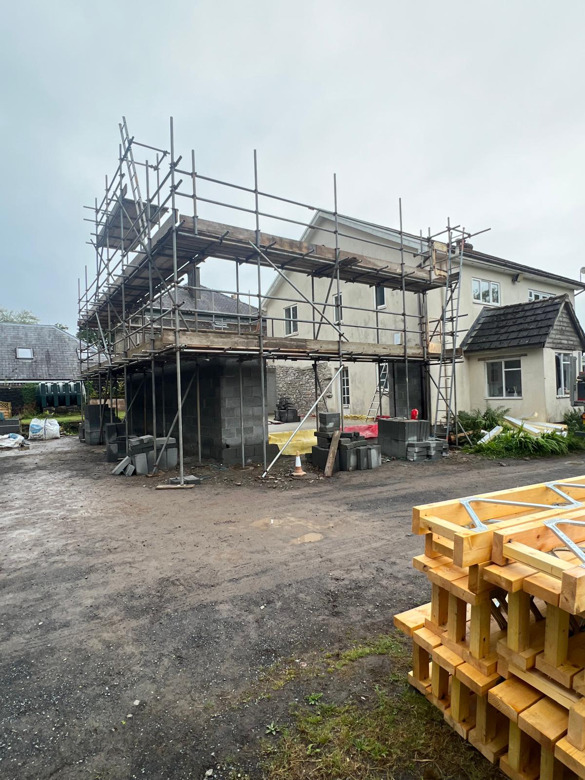 Scaffolding in Narberth