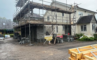 Scaffolding in Narberth
